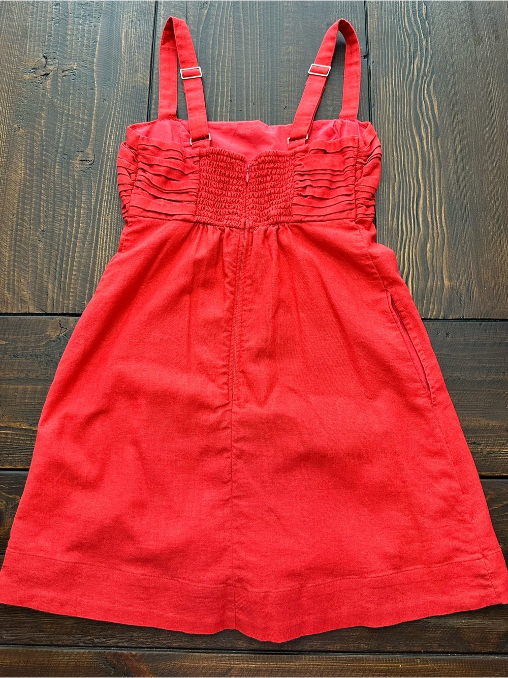 Abercrombie & Fitch Linen Blend Dress with pockets & built in shorts - Picture 2 of 5
